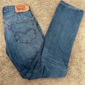 Levi's 501 Original Jeans Denim Women's 34x34 Button Fly Straight Leg Blue